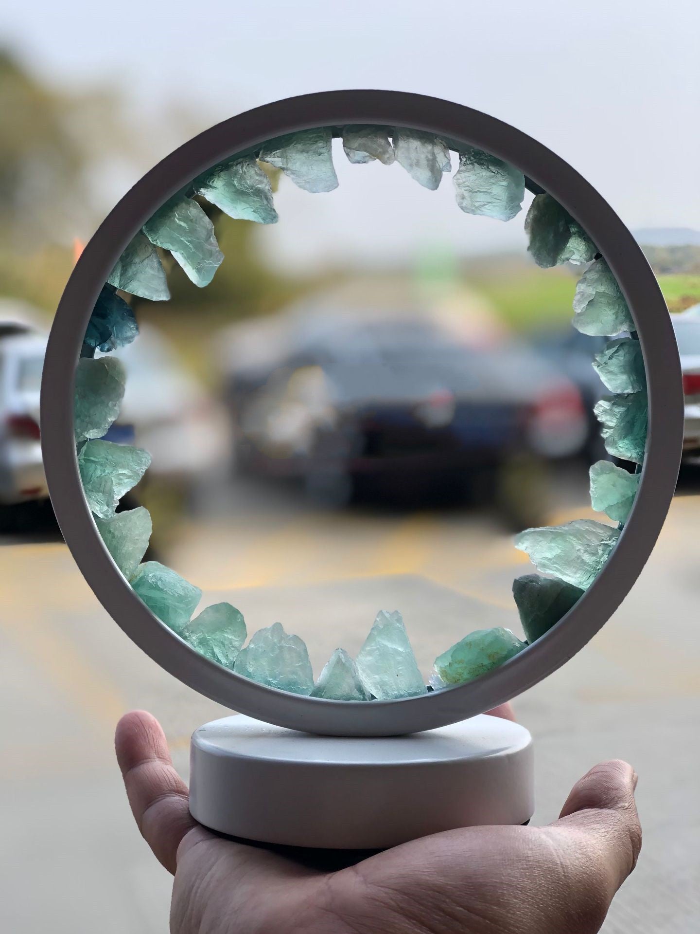 Healing Crystal LED Night Light with USB Charging