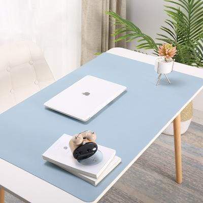 PU Leather Desk Mat - Water-Repellent Office Pad
