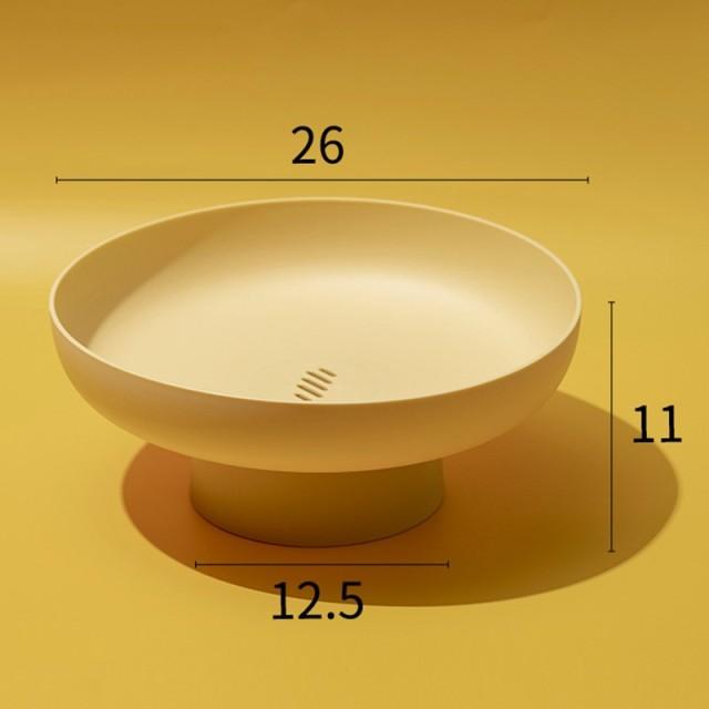 Pastel Round Plastic Fruit Serving Tray