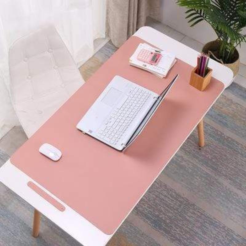 PU Leather Desk Mat - Water-Repellent Office Pad