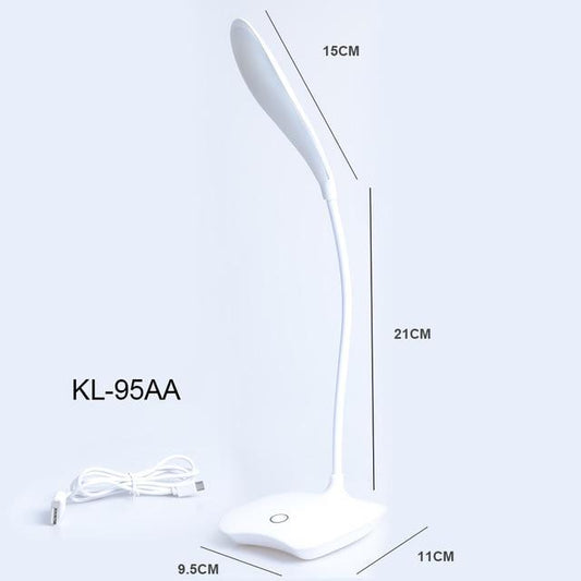 Dimmable LED Desk Lamp with Touch Switch and USB Rechargeable Battery