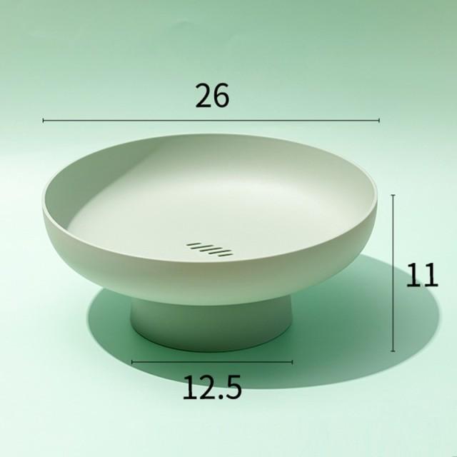Pastel Round Plastic Fruit Serving Tray