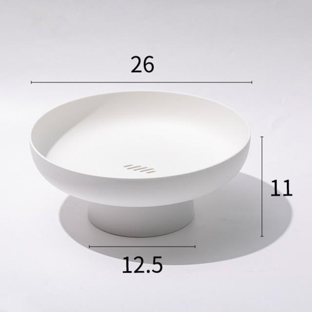 Pastel Round Plastic Fruit Serving Tray