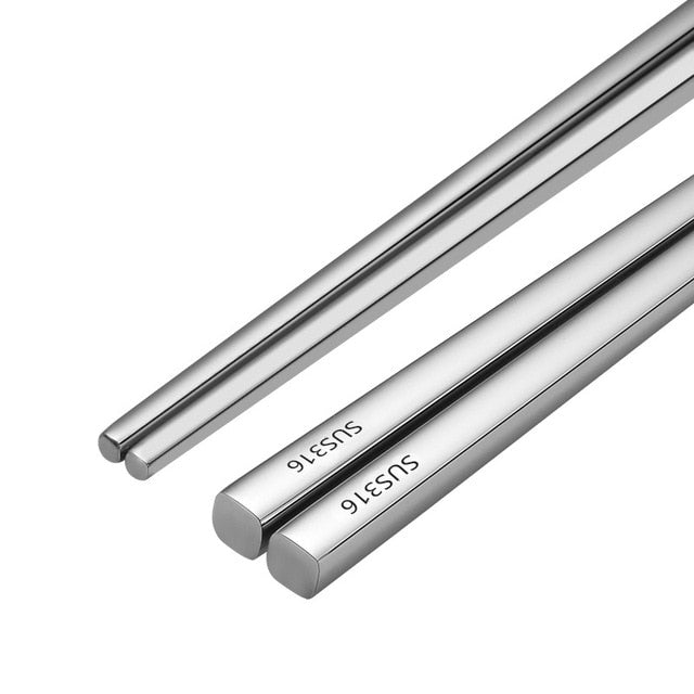 Japanese Stainless Steel Chopsticks - Eco-Friendly Design