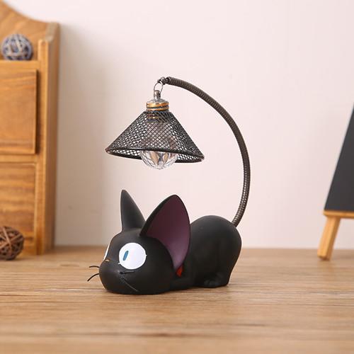 Little Black Cat Night Light with Flexible Tail