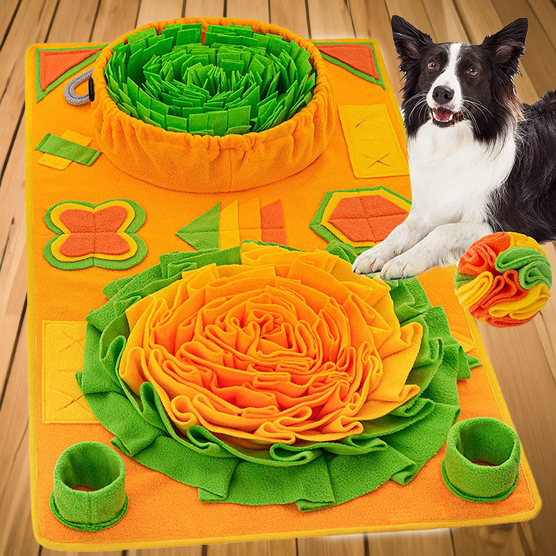 Interactive Snuffle Mat for Dogs - Soft Cotton Treat Dispenser