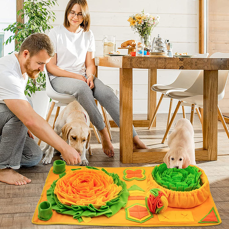 Interactive Snuffle Mat for Dogs - Soft Cotton Treat Dispenser