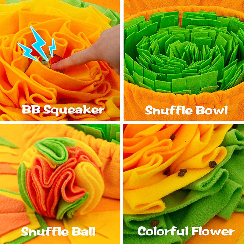 Interactive Snuffle Mat for Dogs - Soft Cotton Treat Dispenser