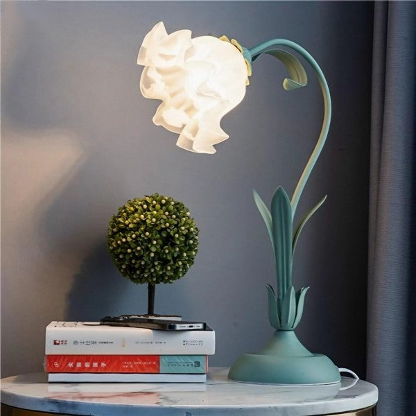 Vintage Adjustable Floral Table Lamp