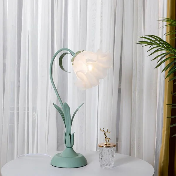 Vintage Adjustable Floral Table Lamp