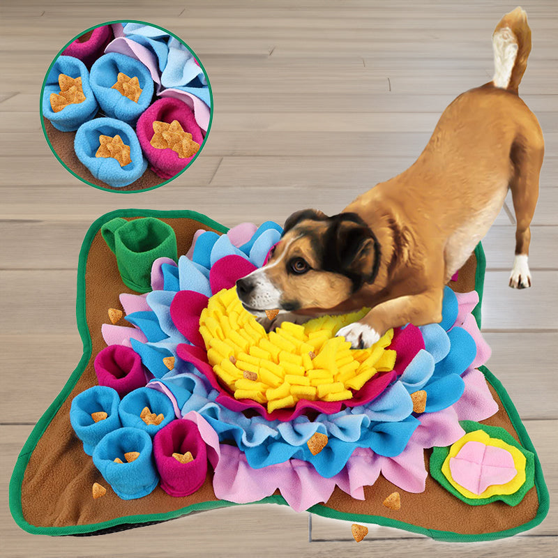 Interactive Snuffle Mat for Dogs - Soft Cotton Treat Dispenser