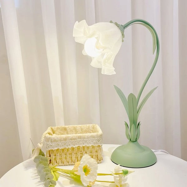 Vintage Adjustable Floral Table Lamp