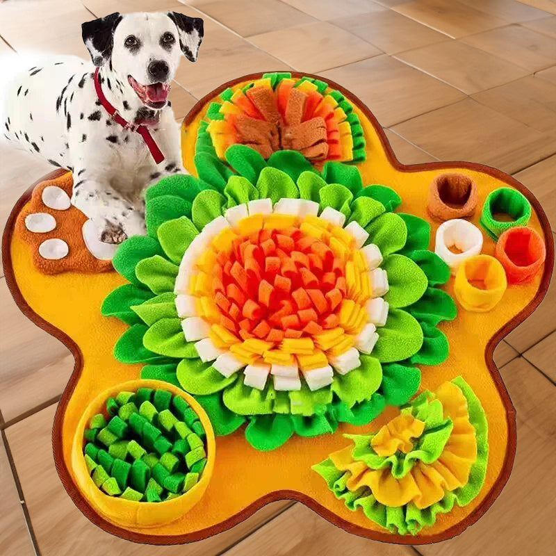 Interactive Snuffle Mat for Dogs - Soft Cotton Treat Dispenser