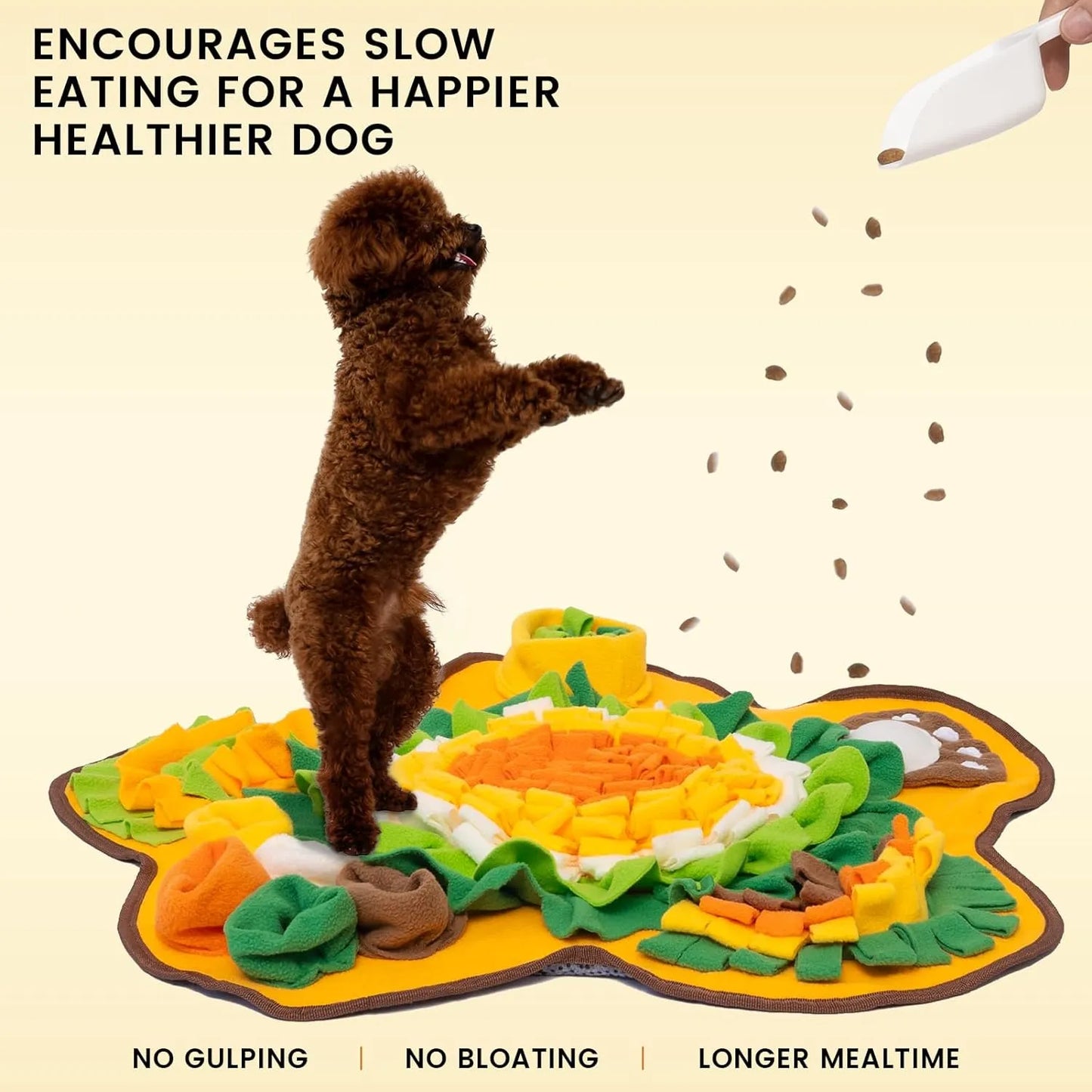 Interactive Snuffle Mat for Dogs - Soft Cotton Treat Dispenser