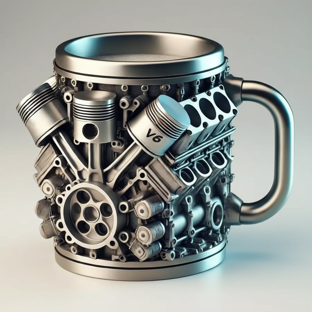 Engine Style Mechanical Coffee Mug for Car Lovers