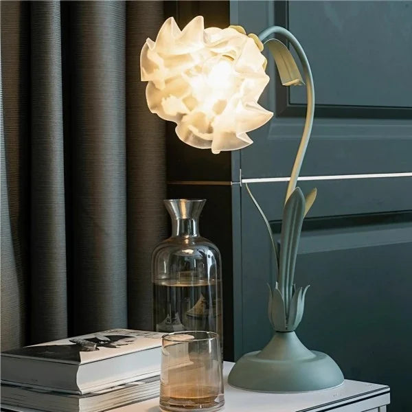 Vintage Adjustable Floral Table Lamp