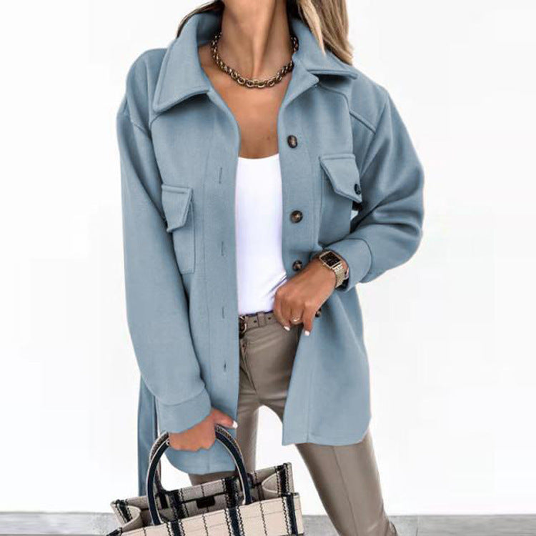 Relaxed Fit Oversized Shirt Jacket