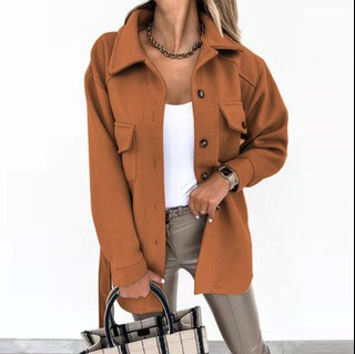 Relaxed Fit Oversized Shirt Jacket