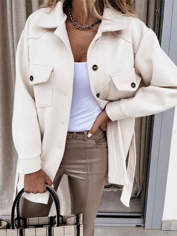 Relaxed Fit Oversized Shirt Jacket