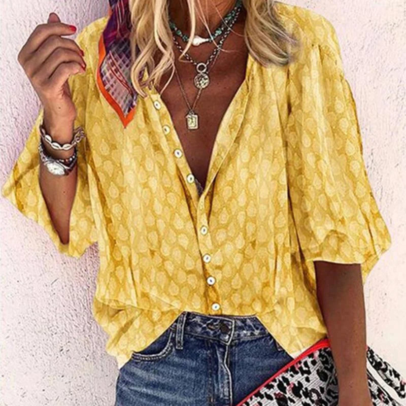 Lightweight Loose Fit Summer Blouse for Women