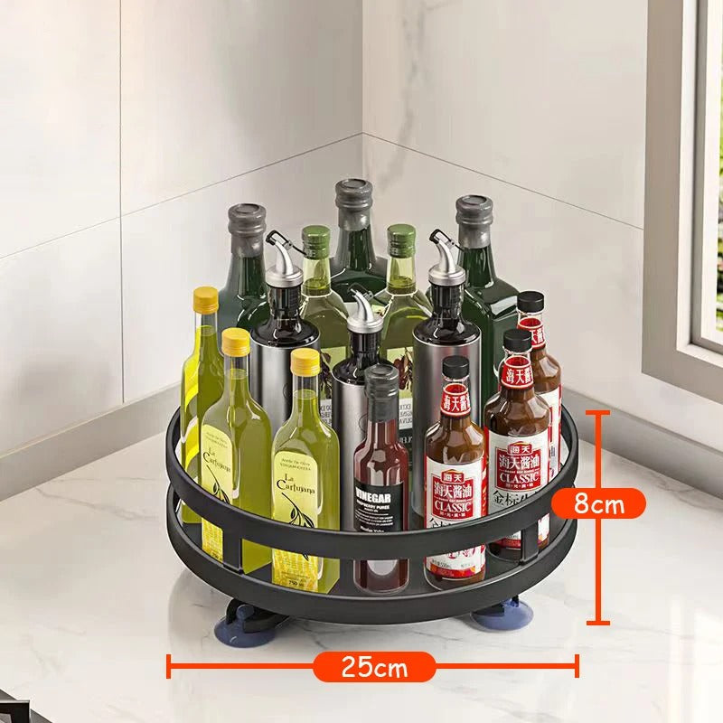 360-Degree Rotating Spice Rack Organizer