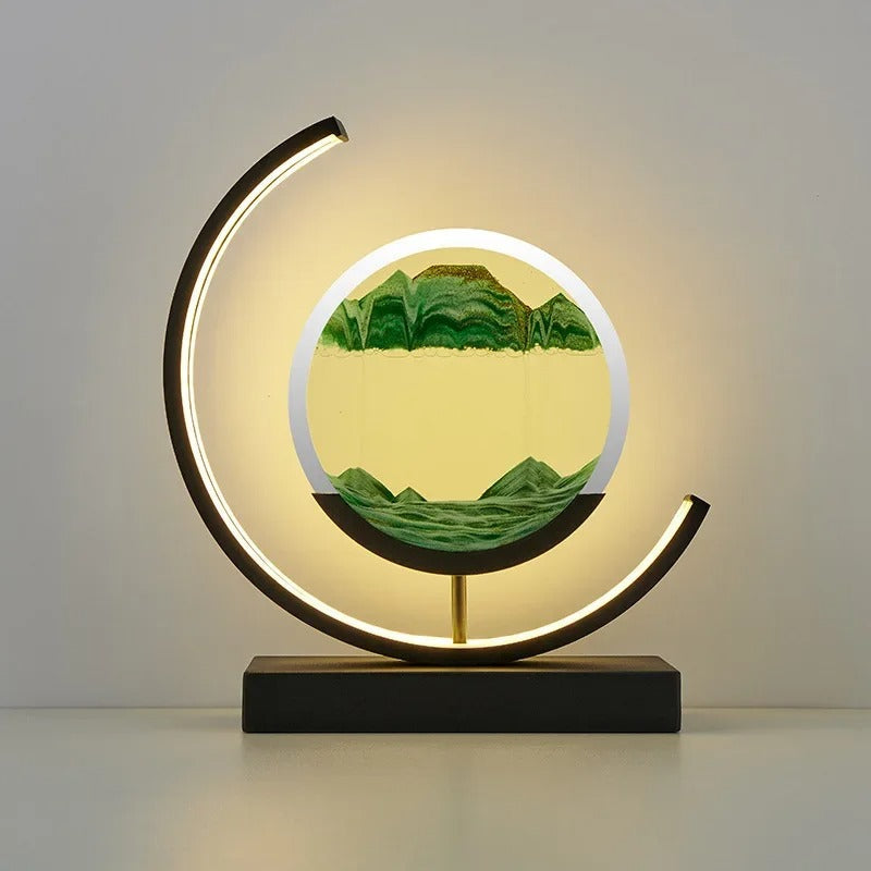 Sandscape LED Lamp with Changing Sand Design