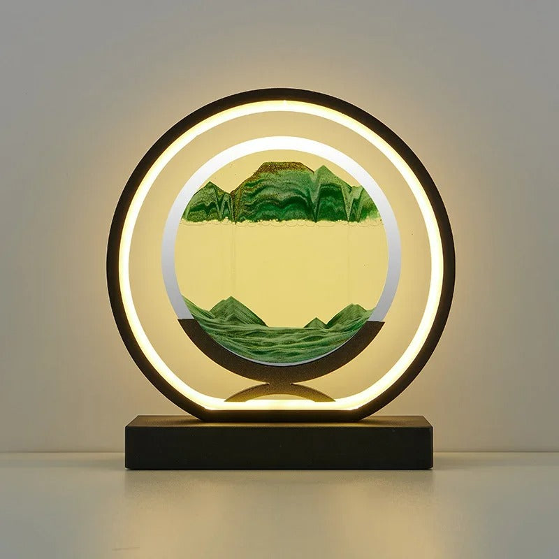 Sandscape LED Lamp with Changing Sand Design