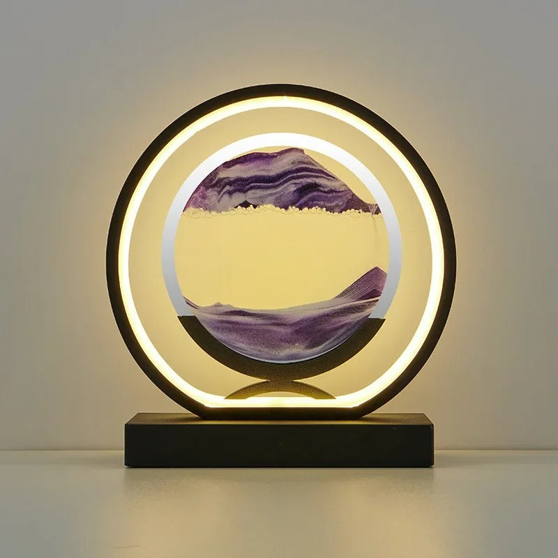 Sandscape LED Lamp with Changing Sand Art