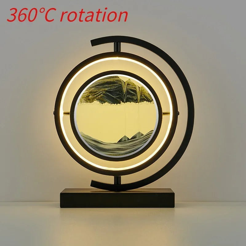 Sandscape LED Lamp with Changing Sand Art