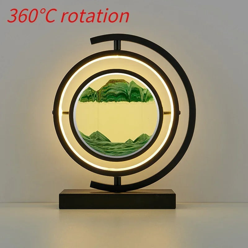 Sandscape LED Lamp with Changing Sand Design