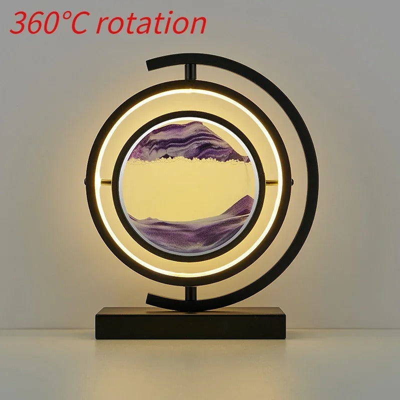 Sandscape LED Lamp with Changing Sand Art