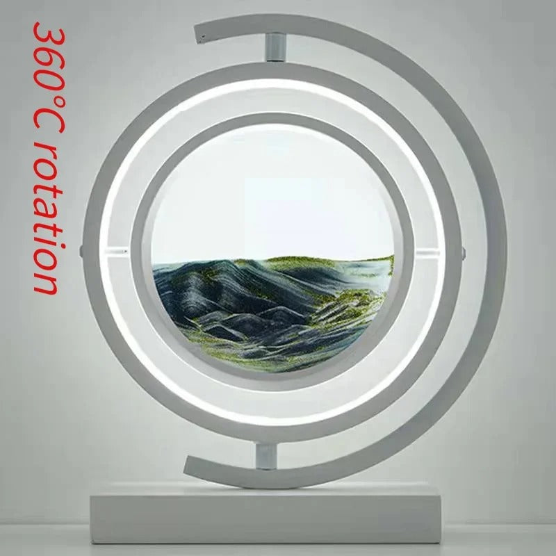 Sandscape LED Lamp with Changing Sand Art