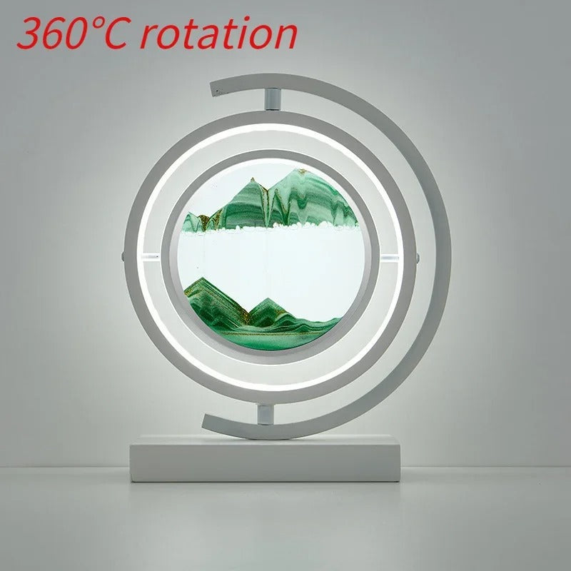 Sandscape LED Lamp with Changing Sand Design