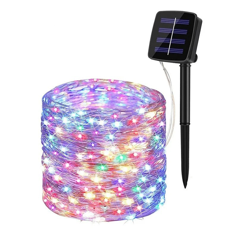 Solar-Powered 33 ft Mini String Lights with 200 LEDs