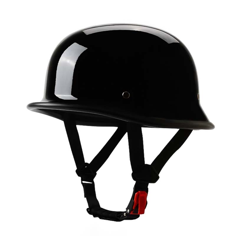 Vintage Half Face Motorcycle Helmet DOT Approved Safety Gear