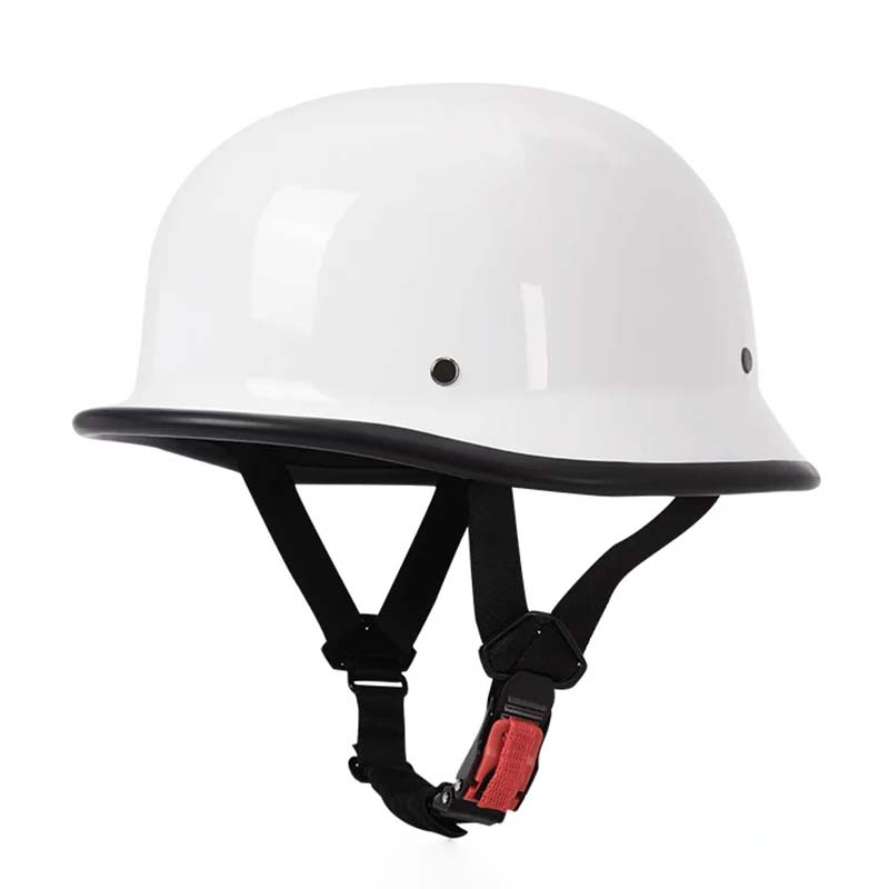 Vintage Half Face Motorcycle Helmet DOT Approved Safety Gear
