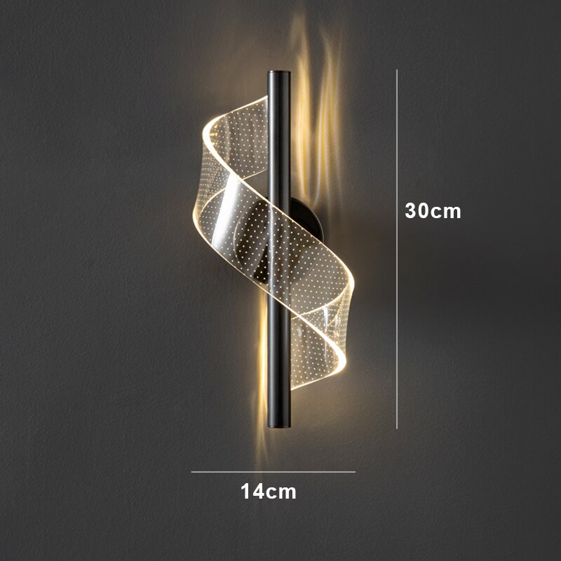 Luxury Glass Wall Lamp with Candle Holder