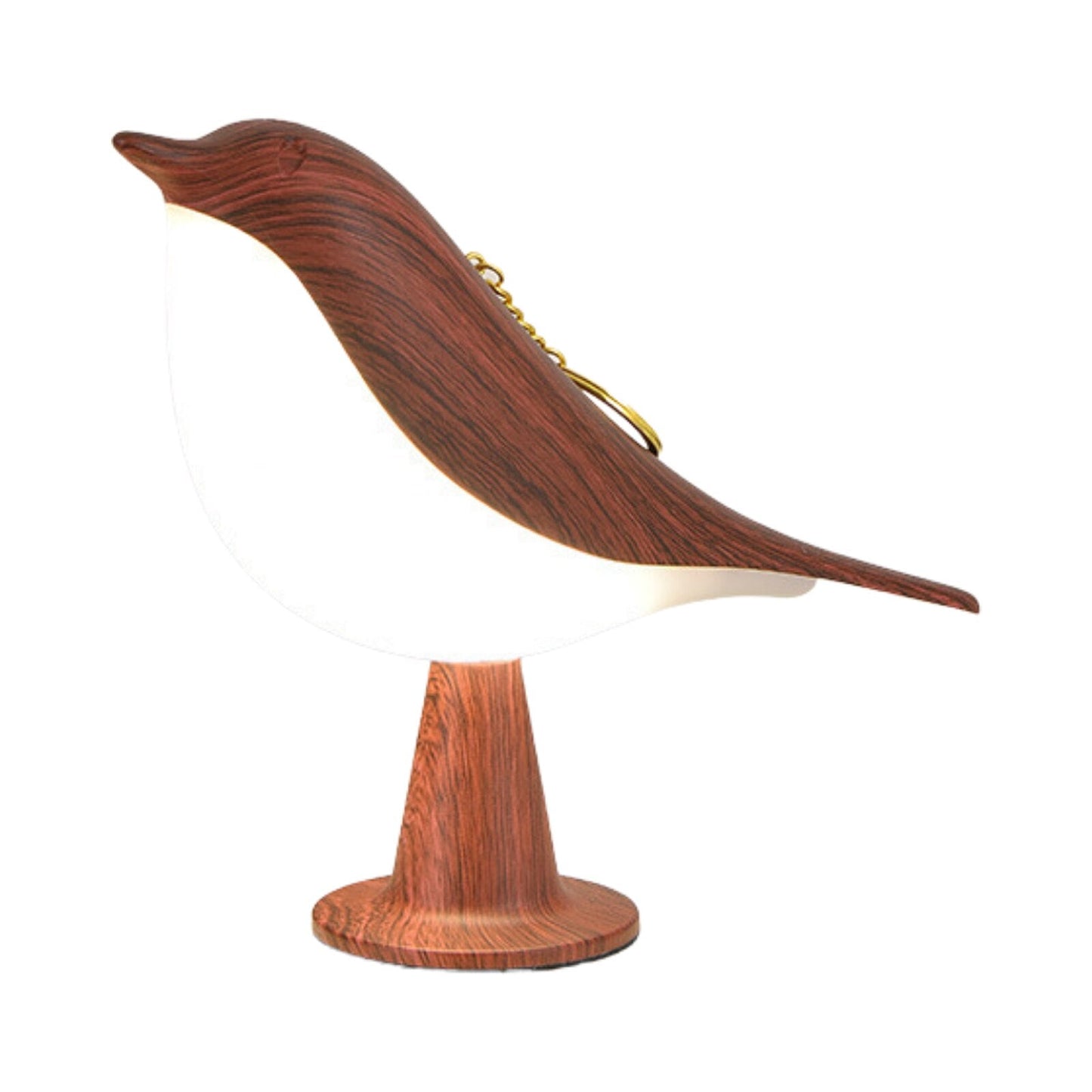 Contemporary Bird Design LED Table Lamp with Fabric Shade