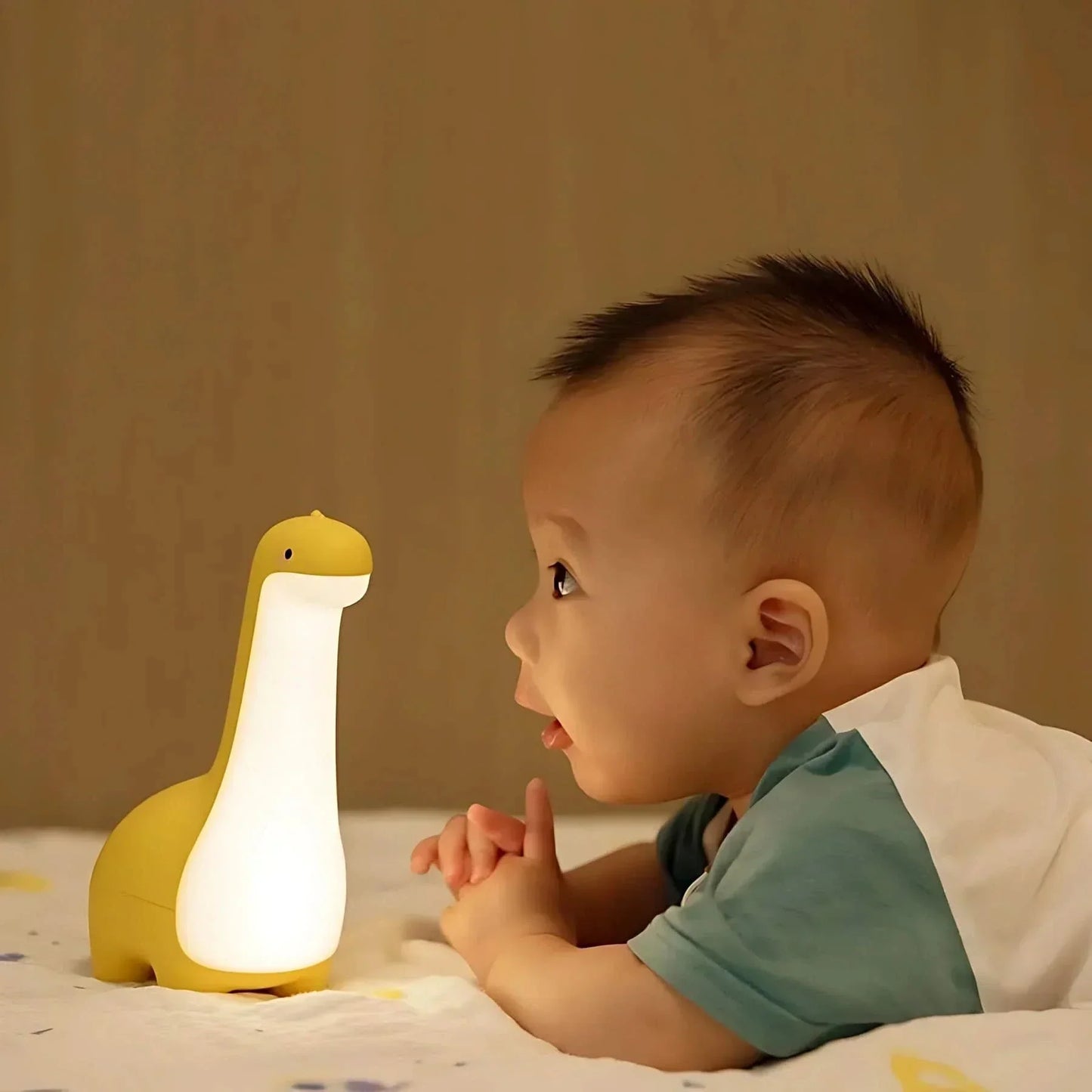 LED Dinosaur Night Light for Kids with Soft Warm Glow