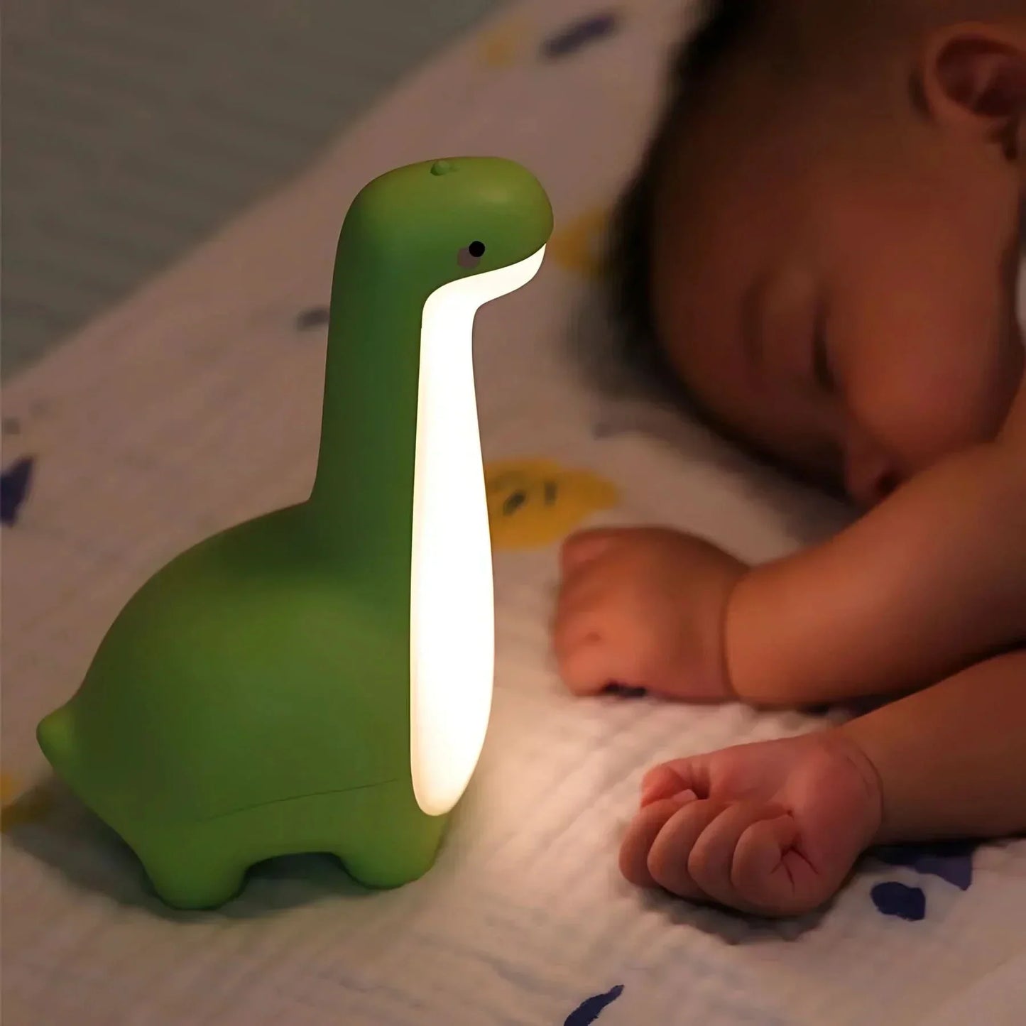 LED Dinosaur Night Light for Kids with Soft Warm Glow