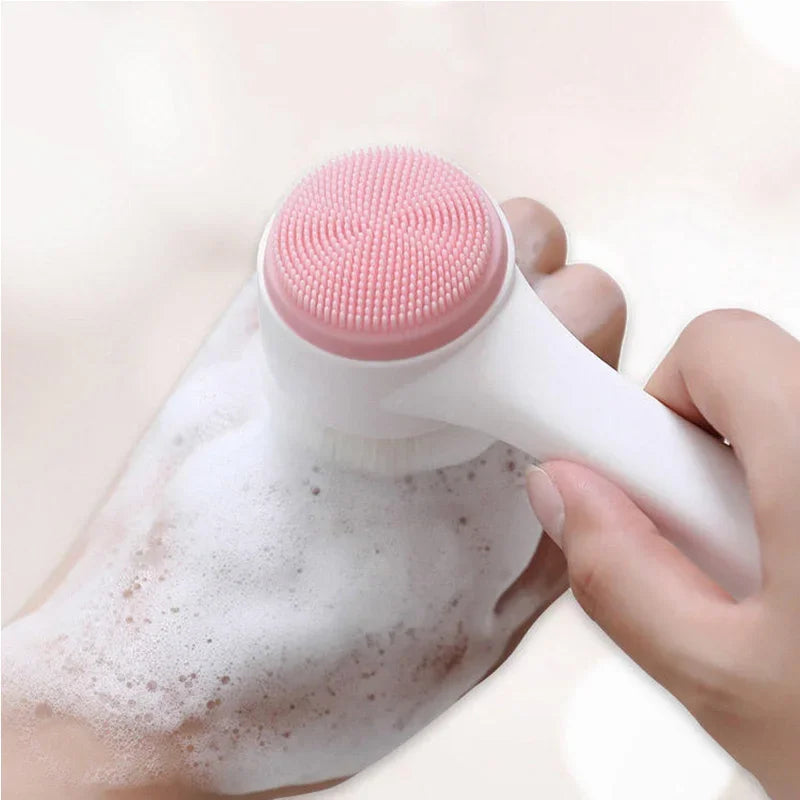 Silicone Facial Cleanser and Exfoliator with Massage Function