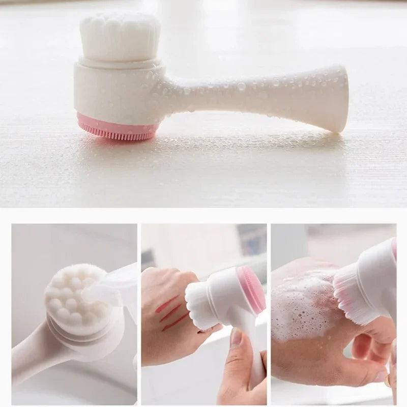 Silicone Facial Cleanser and Exfoliator with Massage Function