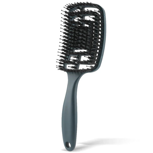 Soft Nylon Ventilated Hair Brush for Quick Drying and Frizz-Free Styling