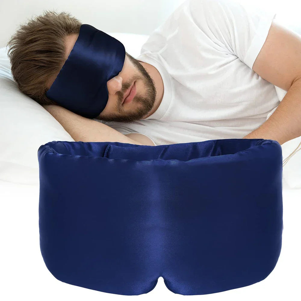 Adjustable Mulberry Silk Eye Mask for Total Light Blocking
