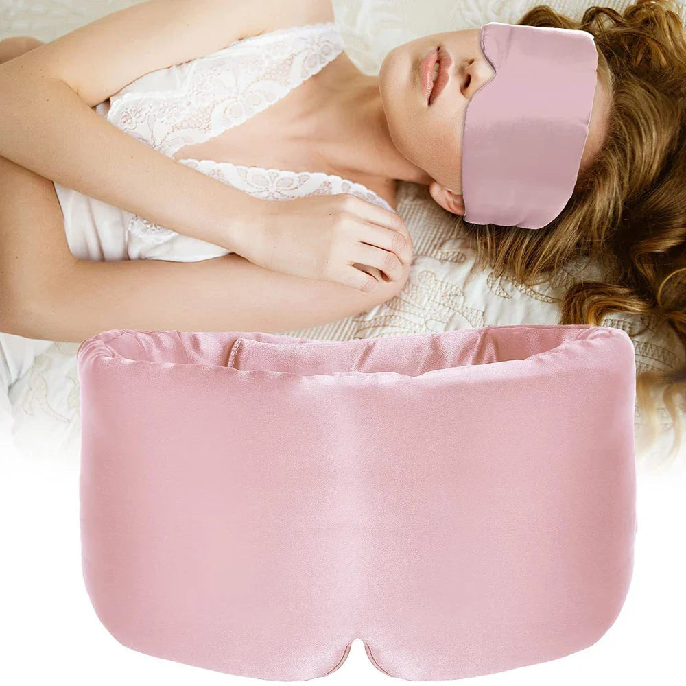Adjustable Mulberry Silk Eye Mask for Total Light Blocking