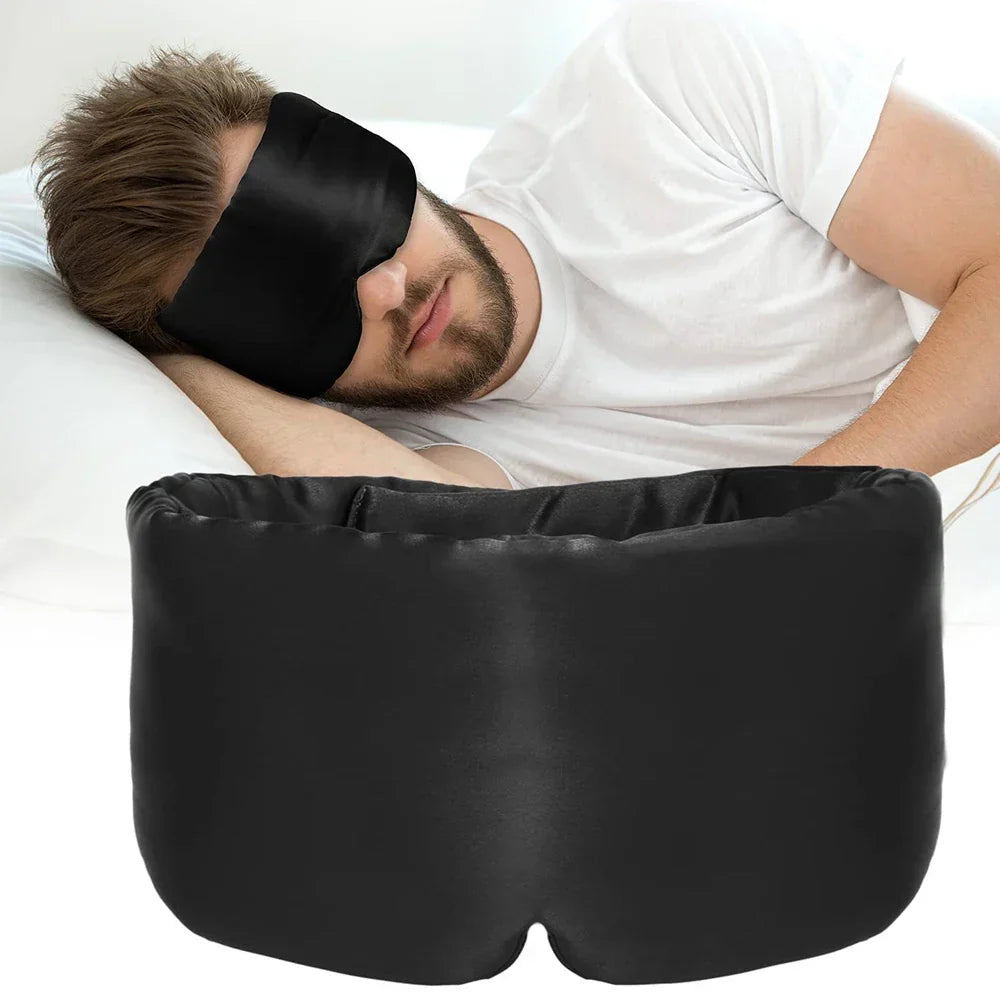 Adjustable Mulberry Silk Eye Mask for Total Light Blocking