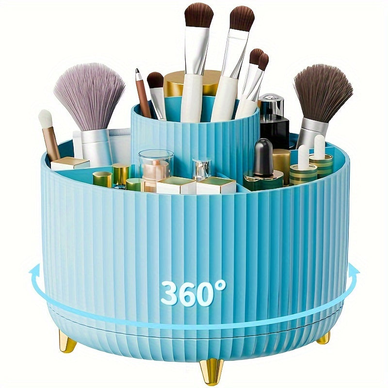 360° Rotating Makeup Organizer with Large Capacity