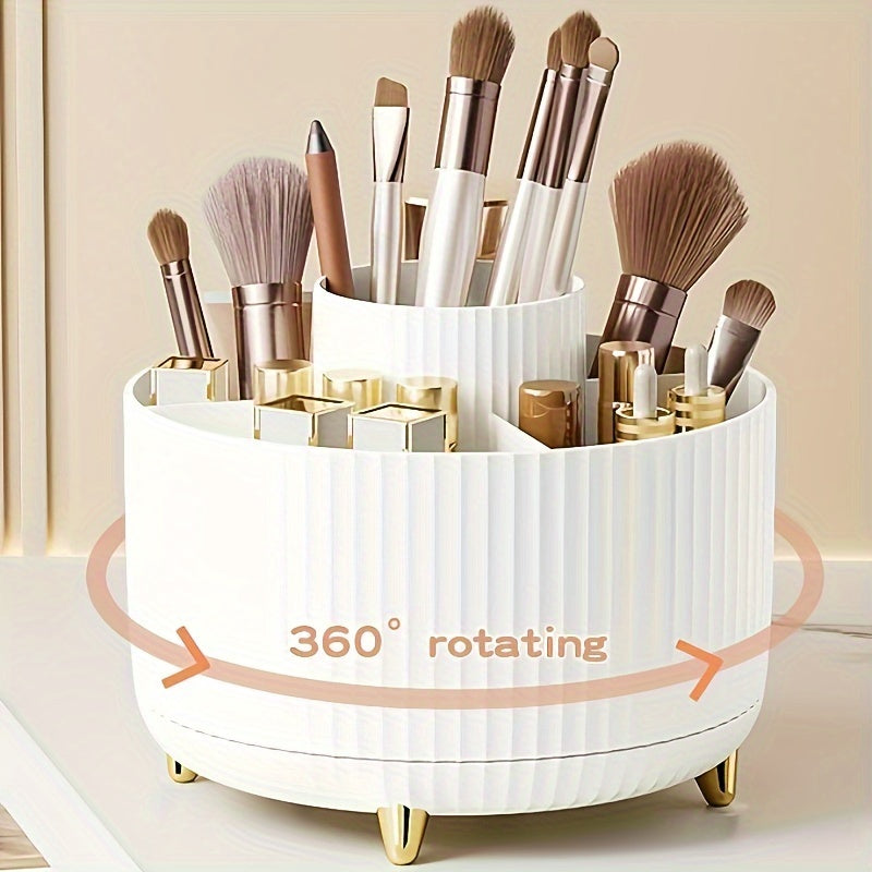 360° Rotating Makeup Organizer with Large Capacity
