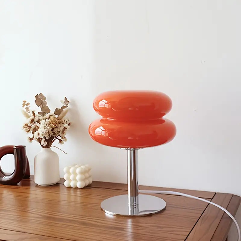 Modern Elegant Glass Table Lamp - LED Lighting, Minimalist Design