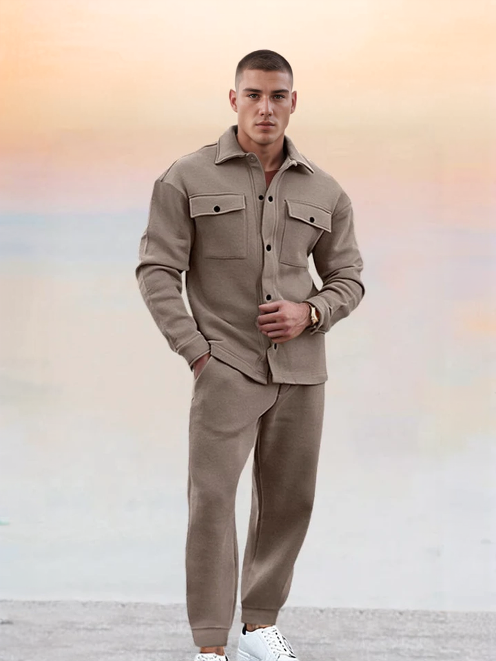 Men's Stylish Athleisure Set - Modern Fit, Comfortable Fabric